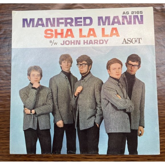 Manfred Mann Sha La La / John Hardy 45 Picture Sleeve Only Ascot AS 2165 VG+ - Picture 3 of 3